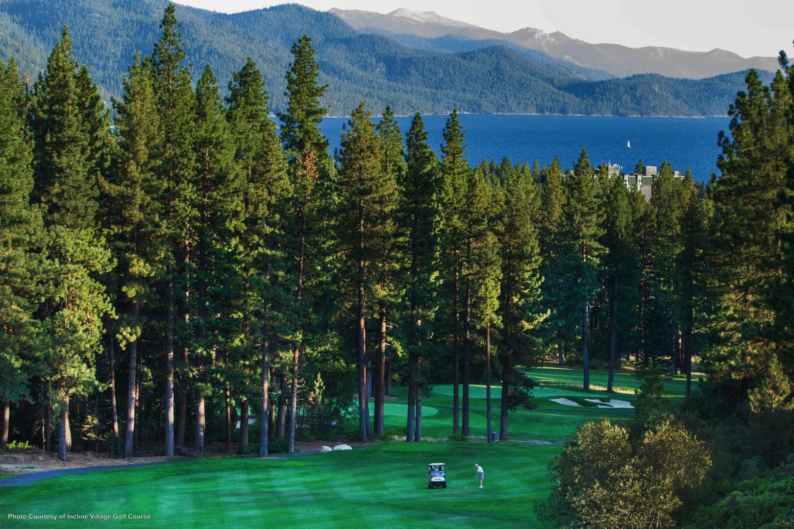 golf course in the tahoe lake area